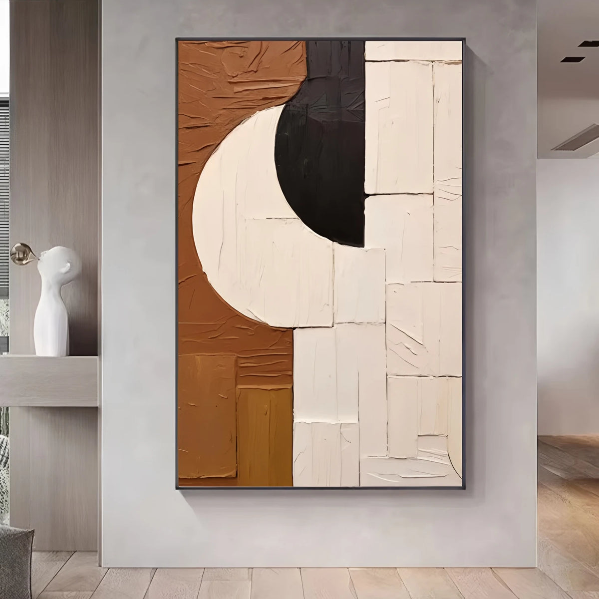 100% Handmade Modern Texture 3D