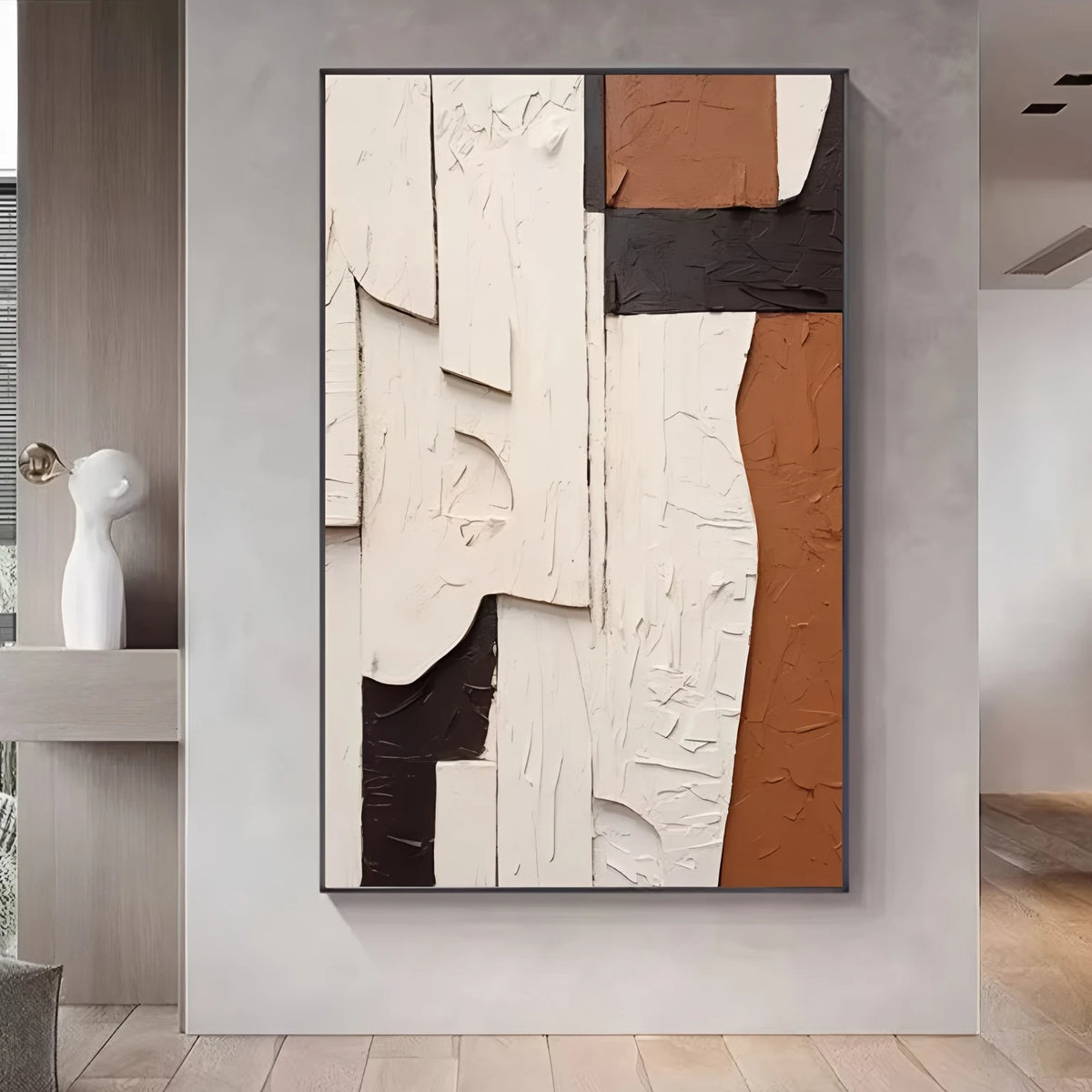 100% Handmade Modern Texture 3D