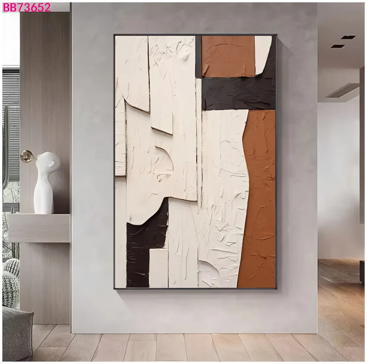 100% Handmade Modern Texture 3D