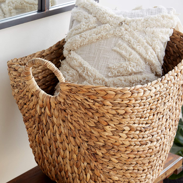 Extra Large Seagrass Woven Wicker Basket